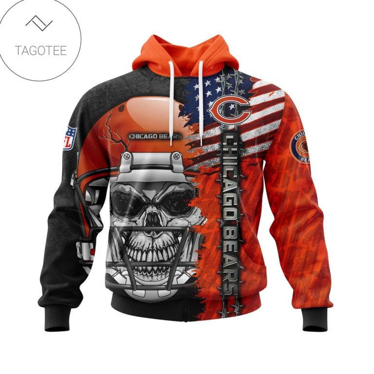 Nfl-Chicago-Bears-Skull-With-Helmets-2022-Hoodie-1