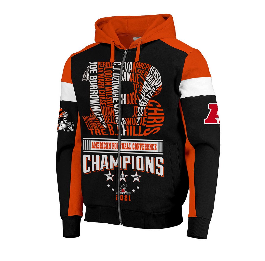 Nfl-Cincinnati-Bengals-American-Football-Conference-Champions-3D-Zip-Hoodie-3