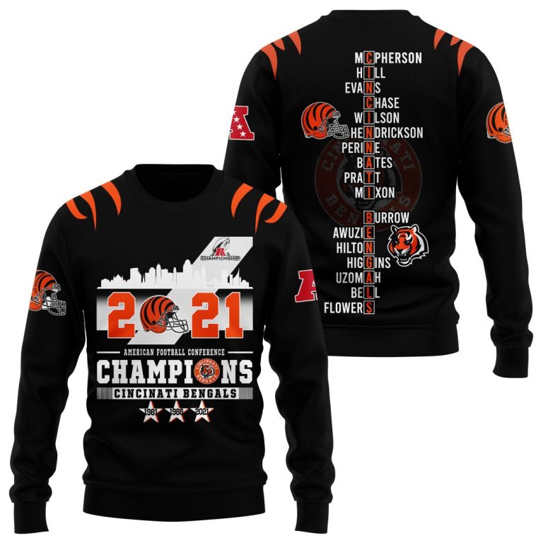 Nfl-Cincinnati-Bengals-Black-3D-Hoodie-Shirt-2