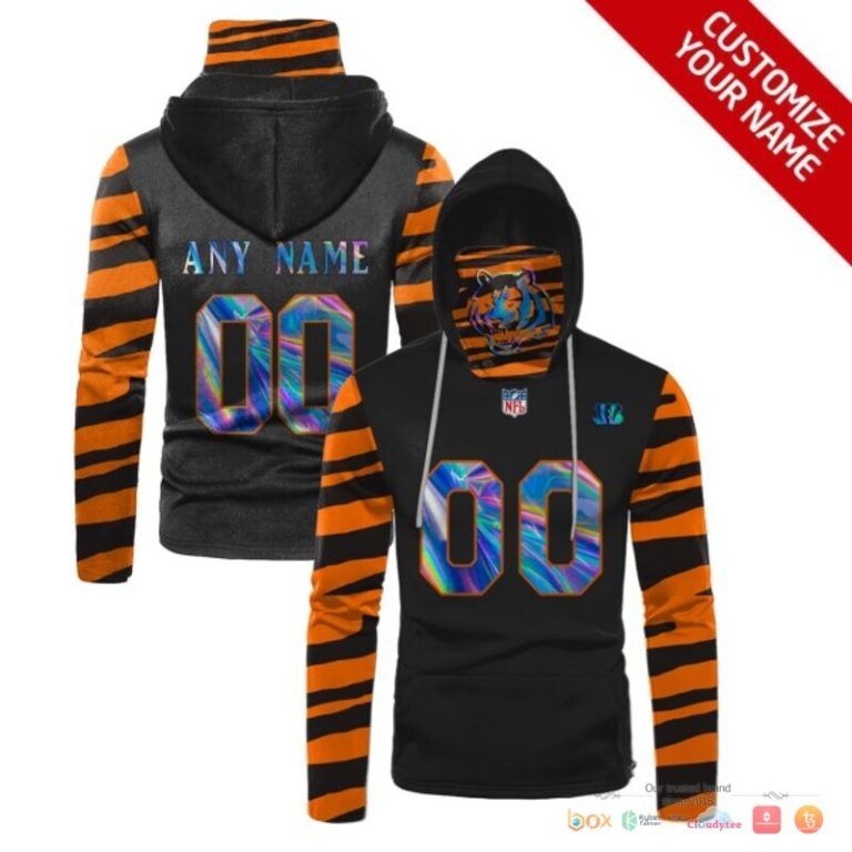 Nfl-Cincinnati-Bengals-Black-Orange-Hologram-Custom-3D-Hoodie-Mask-1