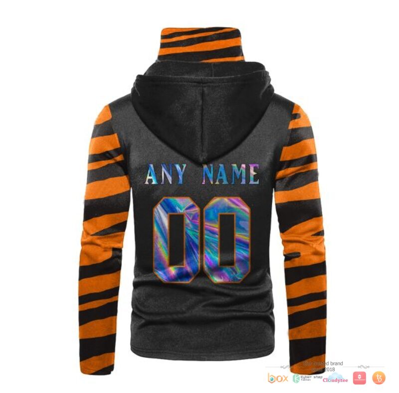 Nfl Cincinnati Bengals Black Orange Hologram Custom 3D Hoodie Mask Nfl Cincinnati Bengals Black Orange Hologram Custom 3D Hoodie Mask