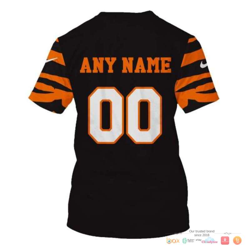 Nfl Cincinnati Bengals Black Orange Line Custom 3D Shirt Nfl Cincinnati Bengals Black Orange Line Custom 3D Shirt