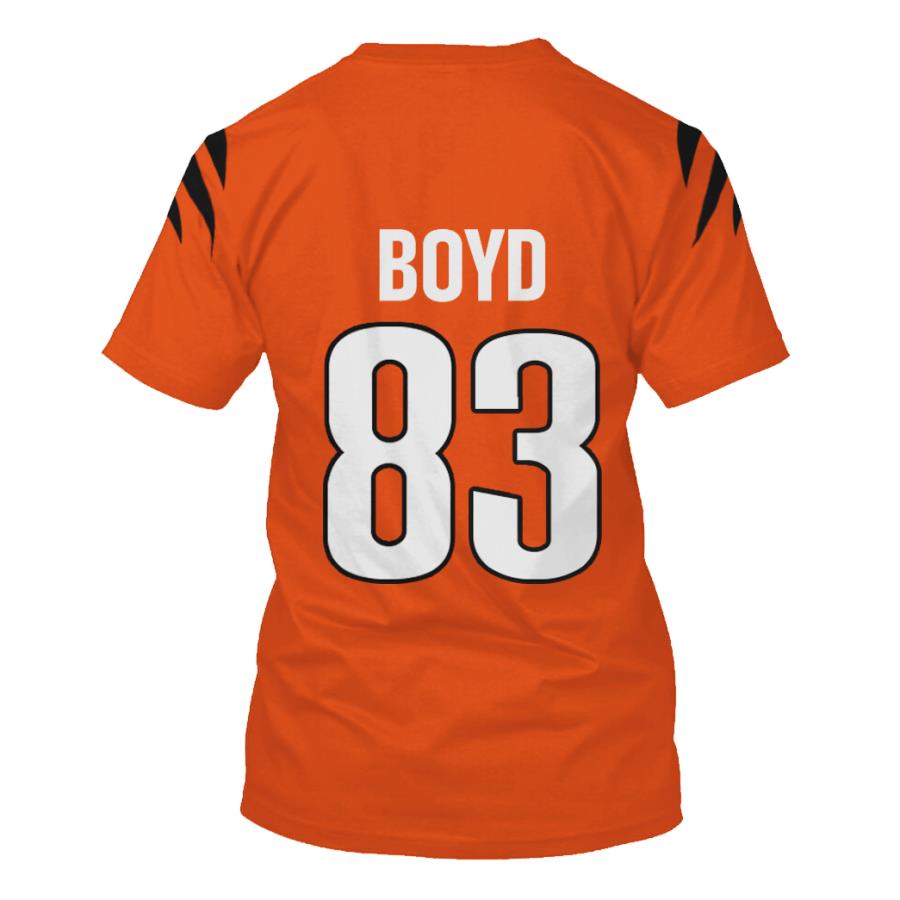 Nfl Cincinnati Bengals Boyd 83 Orange 3D Shirt Nfl Cincinnati Bengals Boyd 83 Orange 3D Shirt