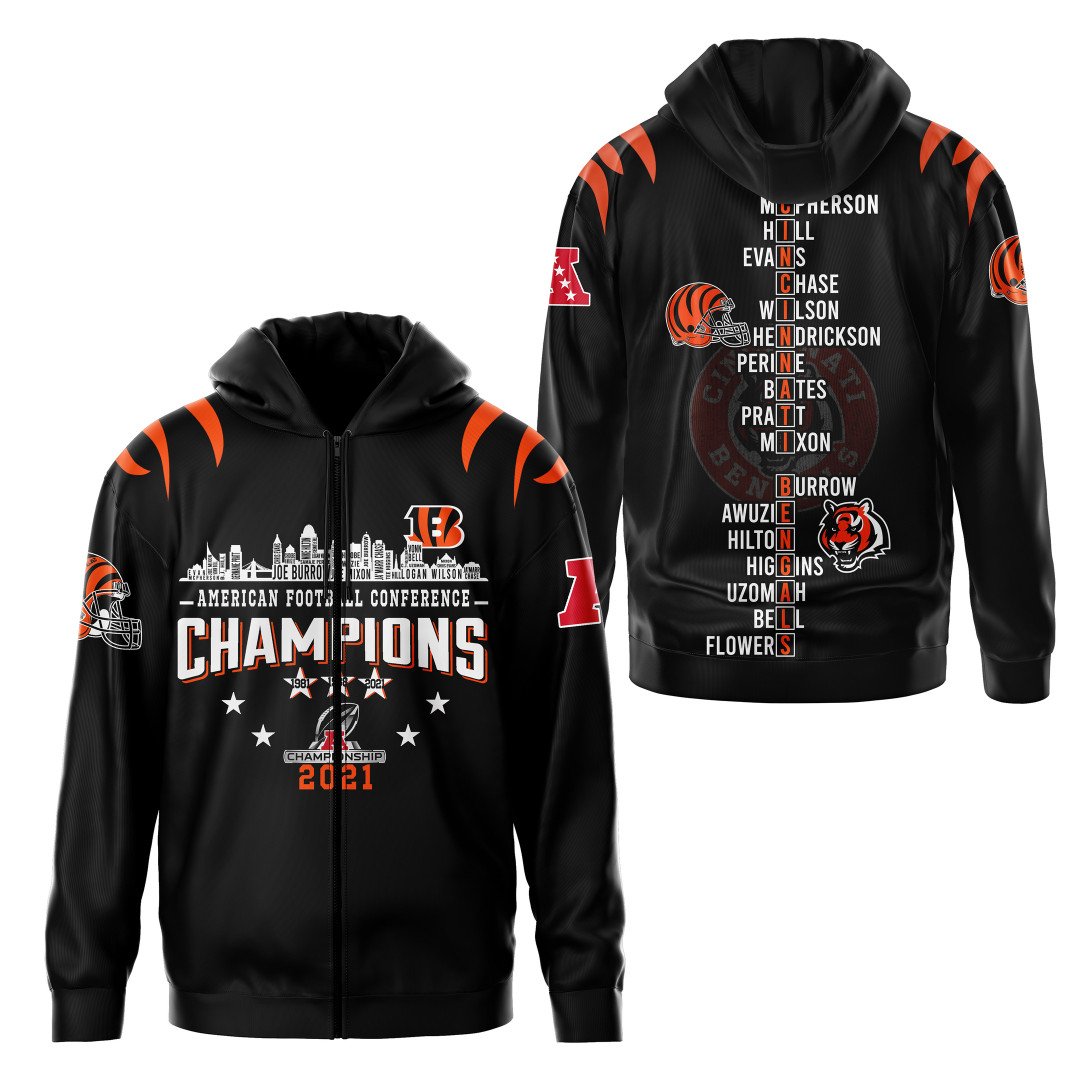 Nfl Cincinnati Bengals Champions 3D Hoodie Nfl Cincinnati Bengals Champions 3D Hoodie