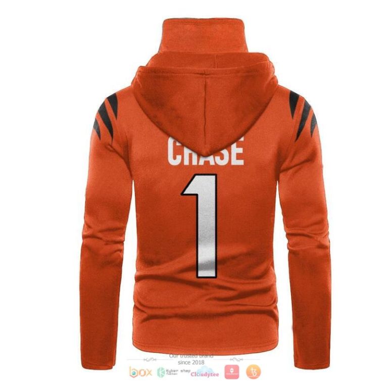 Nfl-Cincinnati-Bengals-Chase-1-Orange-3D-Hoodie-Mask-3