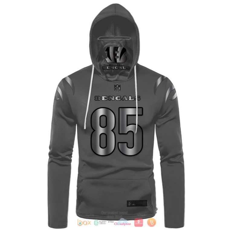 Nfl-Cincinnati-Bengals-Higgins-85-Grey-3D-Hoodie-Mask-2