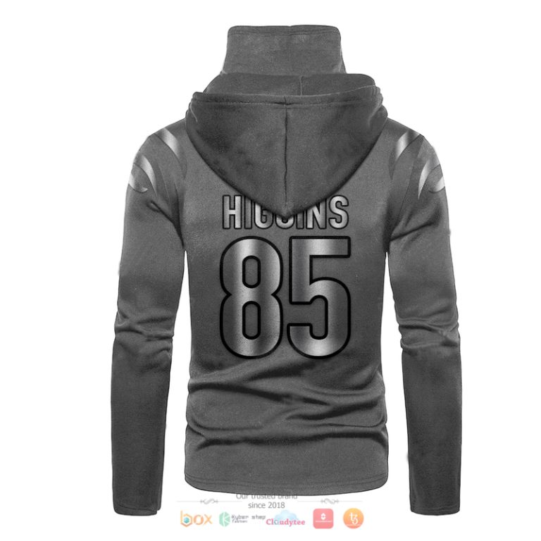 Nfl-Cincinnati-Bengals-Higgins-85-Grey-3D-Hoodie-Mask-3