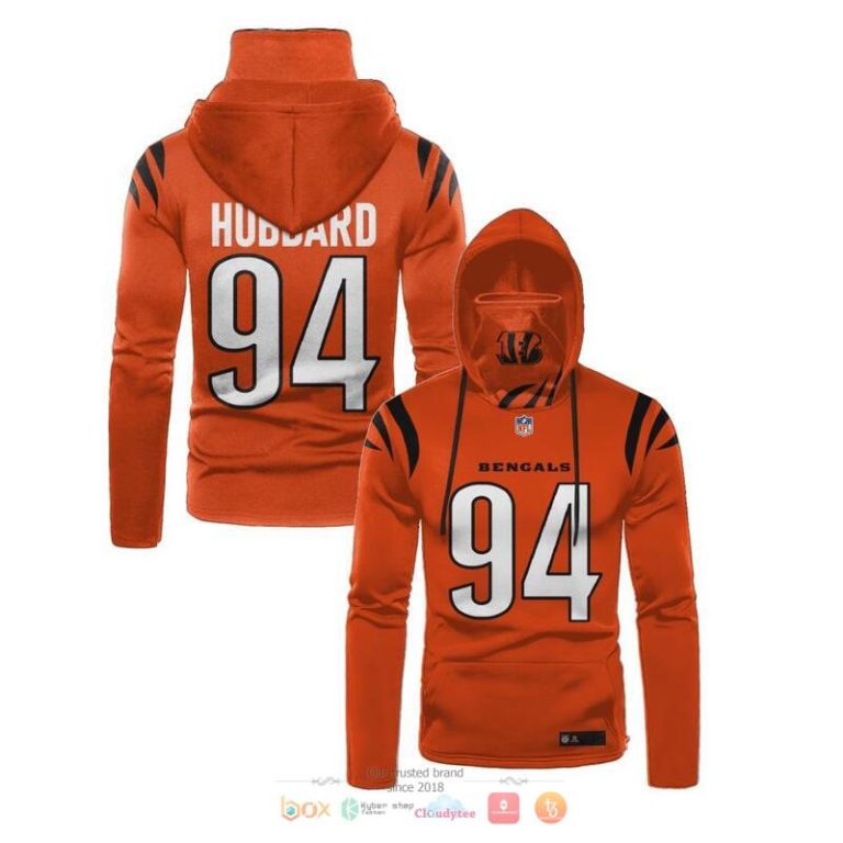 Nfl-Cincinnati-Bengals-Hubbard-94-Orange-3D-Hoodie-Mask-1