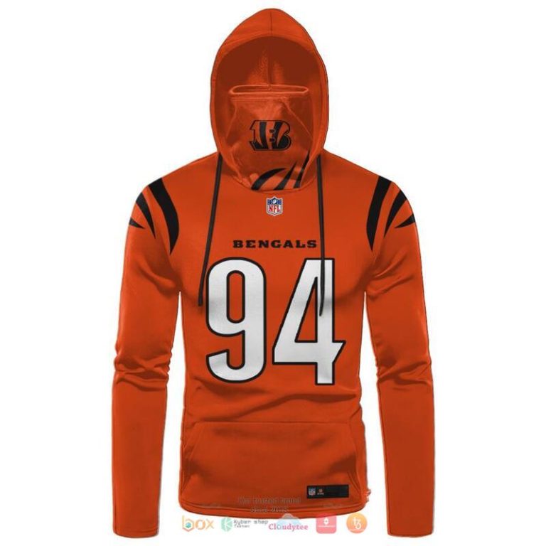 Nfl-Cincinnati-Bengals-Hubbard-94-Orange-3D-Hoodie-Mask-2