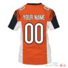 Nfl Cincinnati Bengals Orange Custom 3D Shirt