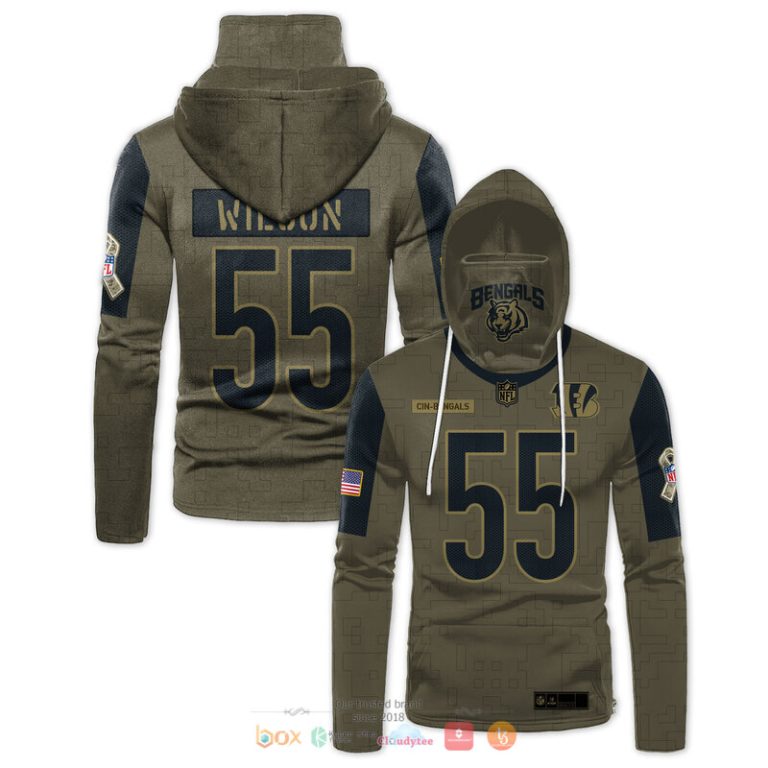 Nfl-Cincinnati-Bengals-Wilson-55-Moss-Green-3D-Hoodie-Mask-1