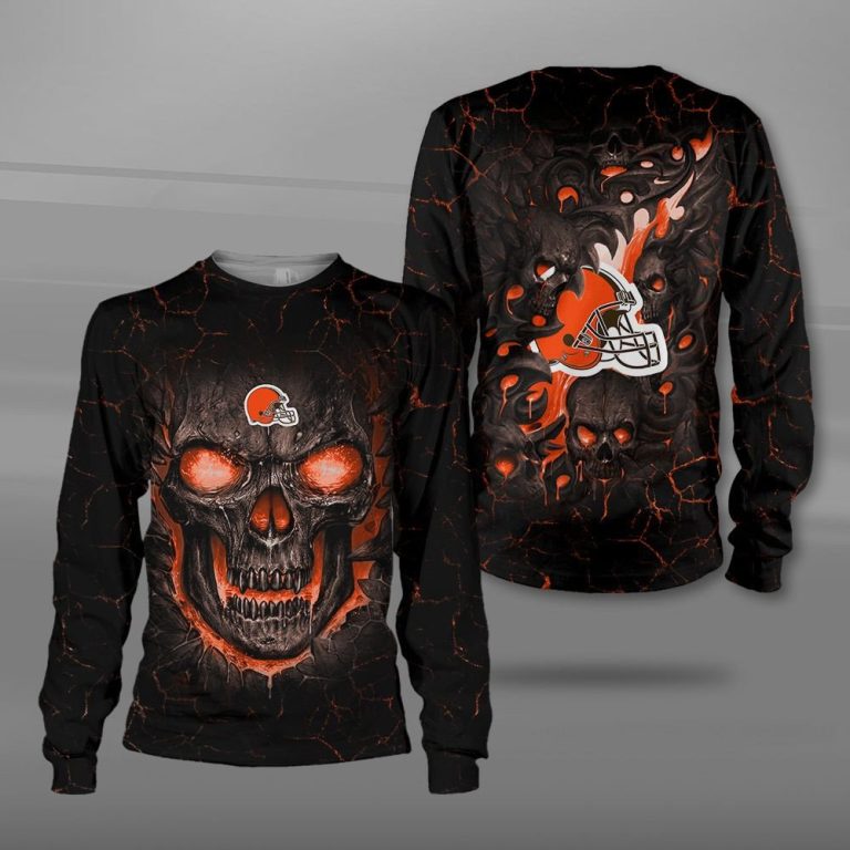 Nfl-Cleveland-Browns-Fire-Skull-Lava-3D-Shirt-Hoodie-3