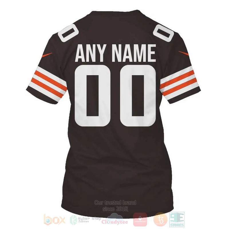 Nfl Cleveland Browns Personalized Brown 3D Hoodie Nfl Cleveland Browns Personalized Brown 3D Hoodie