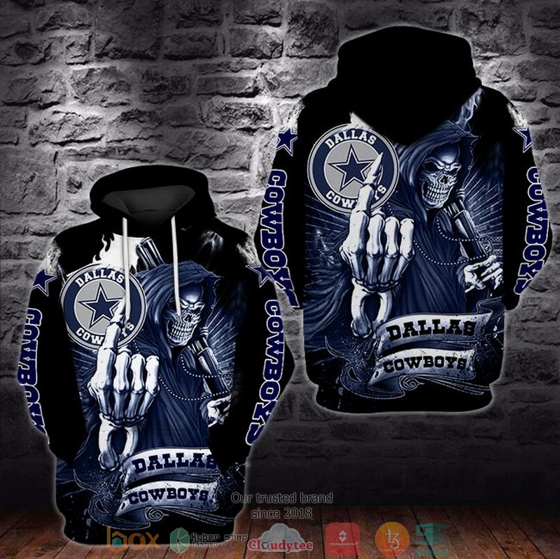 Nfl Dallas Cowboys Death God 3D Hoodie Nfl Dallas Cowboys Death God 3D Hoodie