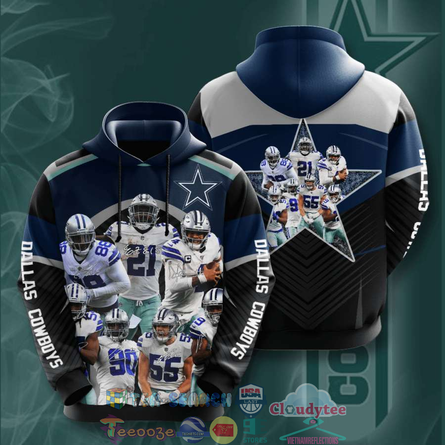 Nfl Dallas Cowboys Legends Signatures Hoodie 3D Nfl Dallas Cowboys Legends Signatures Hoodie 3D
