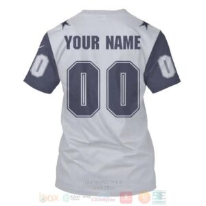 Nfl Dallas Cowboys Personalized Grey 3D Hoodie
