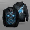 Nfl Detroit Lions Fire Skull Lava 3D Shirt