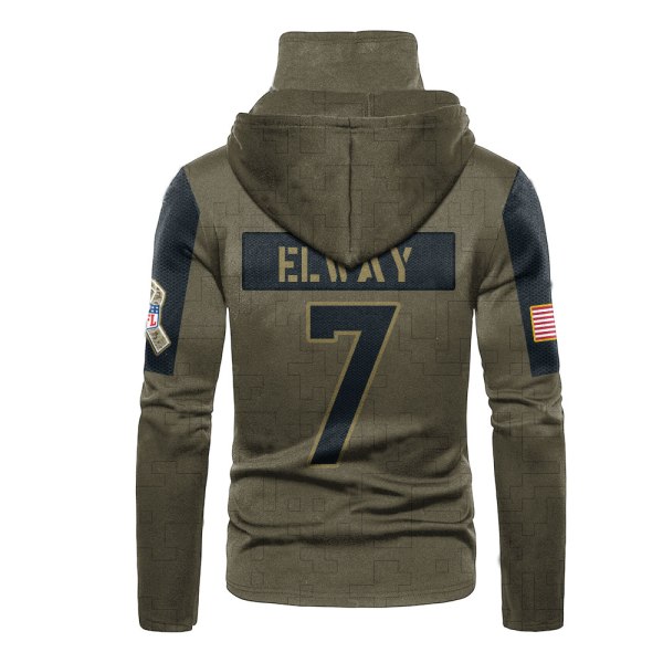 Nfl Elway 7 Denver Broncos 3D Hoodie Mask Nfl Elway 7 Denver Broncos 3D Hoodie Mask