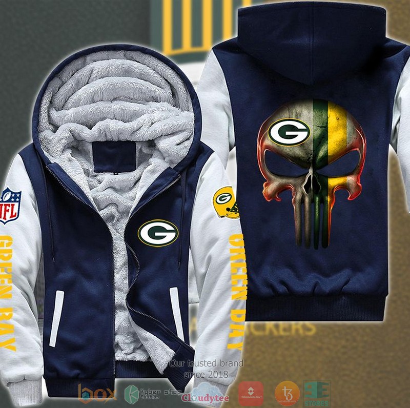 Nfl-Green-Bay-Packers-Color-Line-Punisher-Skull-3D-Fleece-Hoodie-Jacket-3