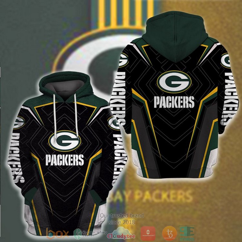 Nfl Green Bay Packers Dark Green 3D Hoodie Nfl Green Bay Packers Dark Green 3D Hoodie