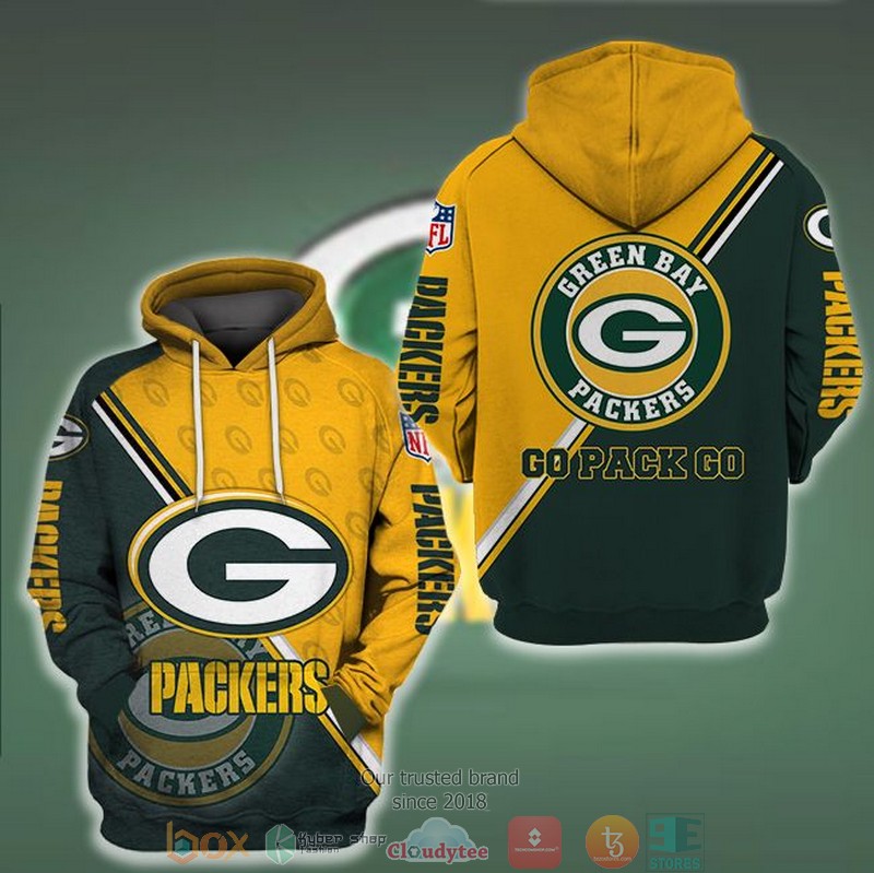 Nfl Green Bay Packers Go Pack Go 3D Hoodie Nfl Green Bay Packers Go Pack Go 3D Hoodie