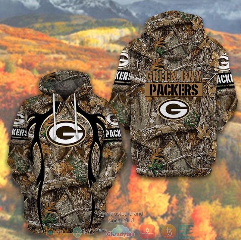 Nfl Green Bay Packers Green Camo 3D Hoodie Nfl Green Bay Packers Green Camo 3D Hoodie