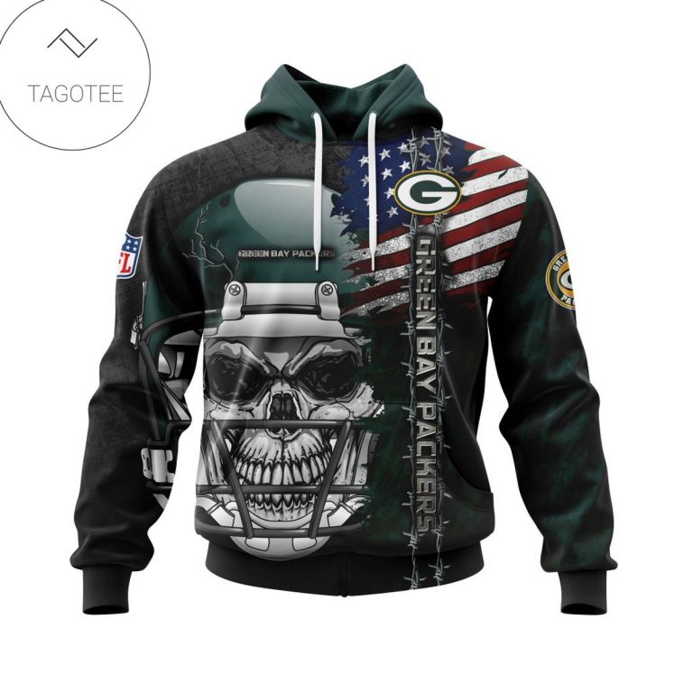 Nfl-Green-Bay-Packers-Skull-With-Helmets-2022-Hoodie-1