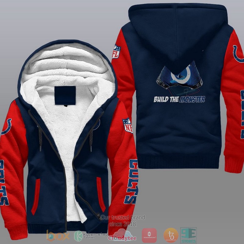 Nfl Indianapolis Colts Build The Monster Fleece Hoodie Nfl Indianapolis Colts Build The Monster Fleece Hoodie