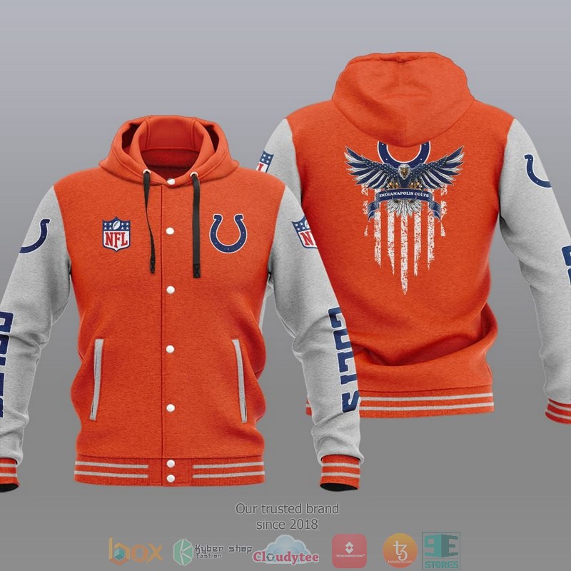 Nfl Indianapolis Colts Eagle American Flag Baseball Jacket Hoodie Nfl Indianapolis Colts Eagle American Flag Baseball Jacket Hoodie