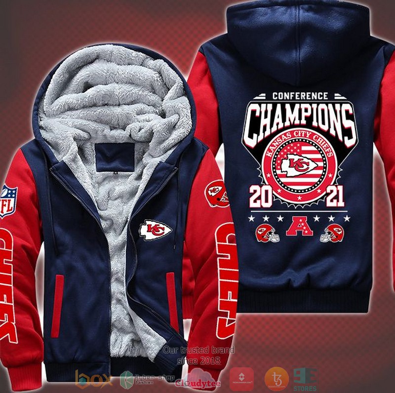 Nfl Kansas City Chiefs Conference Champions 2021 3D Fleece Hoodie Nfl Kansas City Chiefs Conference Champions 2021 3D Fleece Hoodie