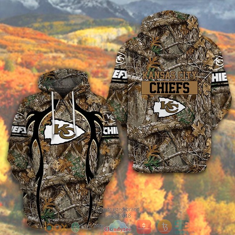 Nfl Kansas City Chiefs Green Camo 3D Hoodie Nfl Kansas City Chiefs Green Camo 3D Hoodie