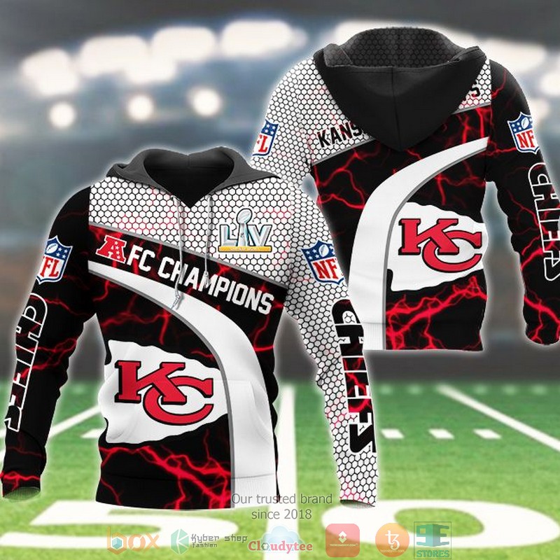 Nfl Kansas City Chiefs Liv Afc Champions 3D Hoodie Nfl Kansas City Chiefs Liv Afc Champions 3D Hoodie