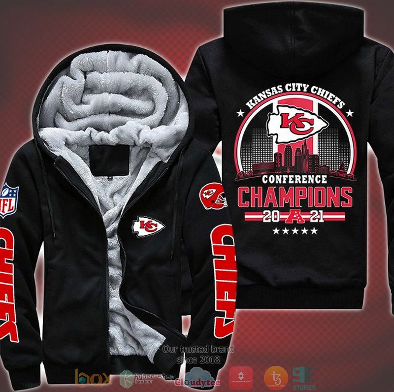 Nfl-Kansas-City-Chiefs-Logo-Conference-Champions-2021-3D-Fleece-Hoodie-1