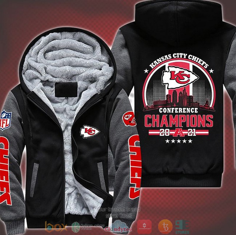Nfl-Kansas-City-Chiefs-Logo-Conference-Champions-2021-3D-Fleece-Hoodie-2