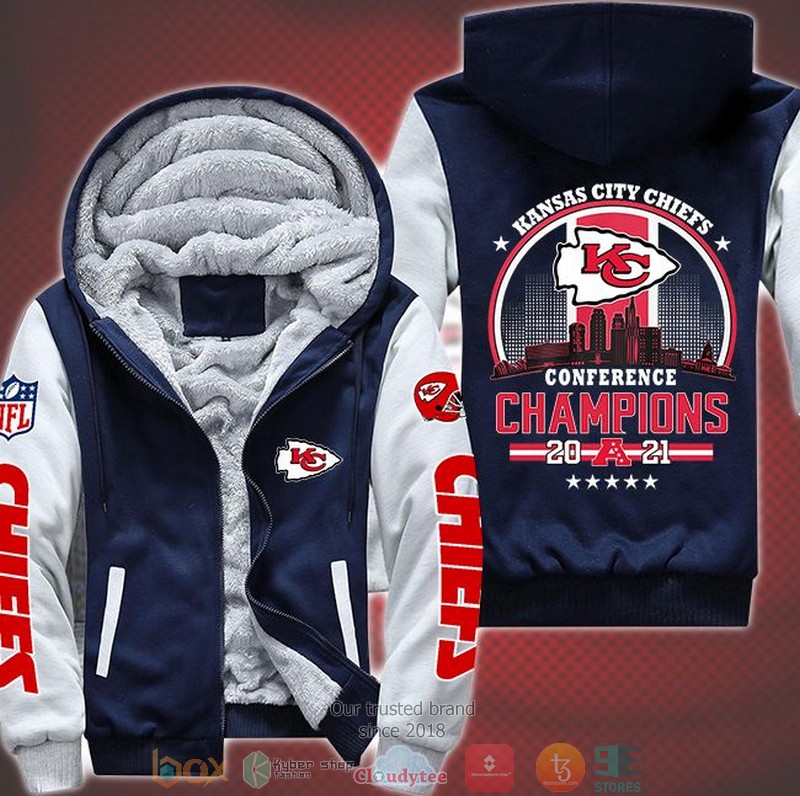 Nfl-Kansas-City-Chiefs-Logo-Conference-Champions-2021-3D-Fleece-Hoodie-3