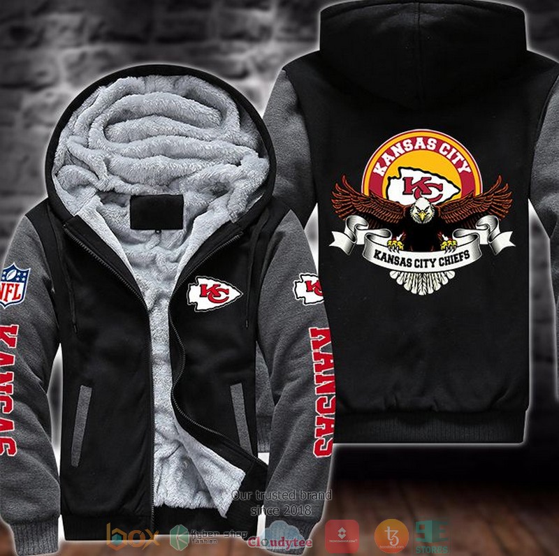 Nfl-Kansas-City-Chiefs-Logo-Eagle-3D-Fleece-Hoodie-2