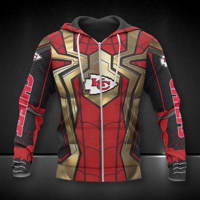 Nfl-Kansas-City-Chiefs-Spider-Man-3D-Shirt-Hoodie-3