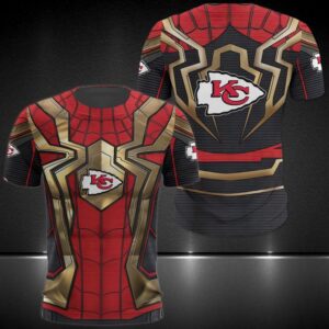 Nfl Kansas City Chiefs Spider Man 3D Shirt