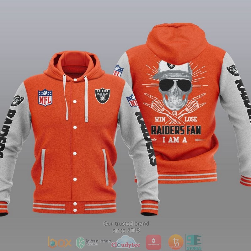 Nfl Las Vegas Raiders I Am A Raiders Fan Baseball Hoodie Jacket Nfl Las Vegas Raiders I Am A Raiders Fan Baseball Hoodie Jacket