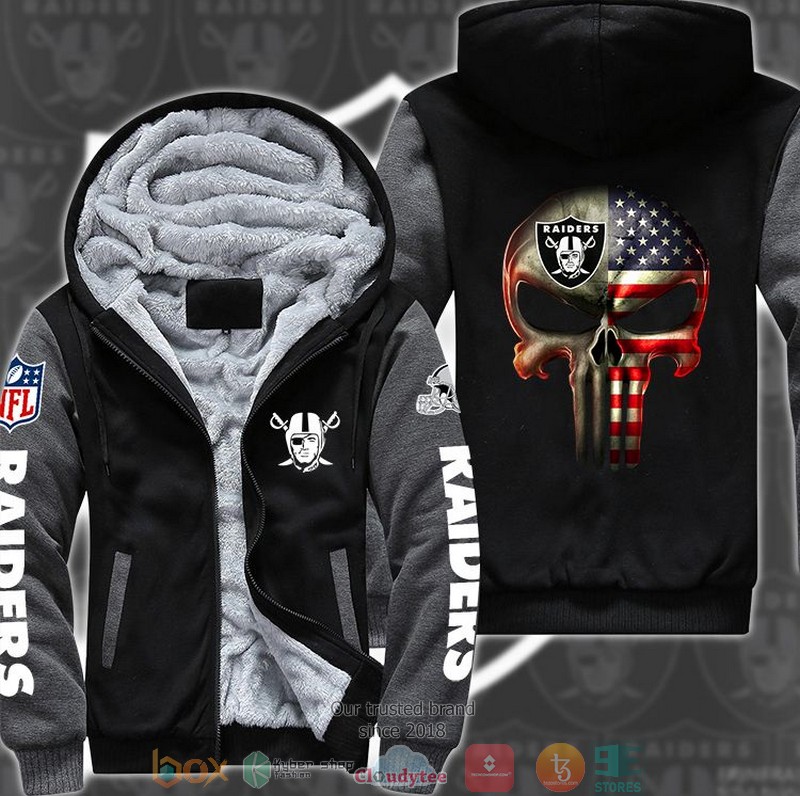 Nfl-Las-Vegas-Raiders-Punisher-Skull-3D-Fleece-Hoodie-Jacket-1-1