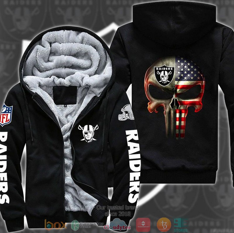 Nfl-Las-Vegas-Raiders-Punisher-Skull-3D-Fleece-Hoodie-Jacket-2-1