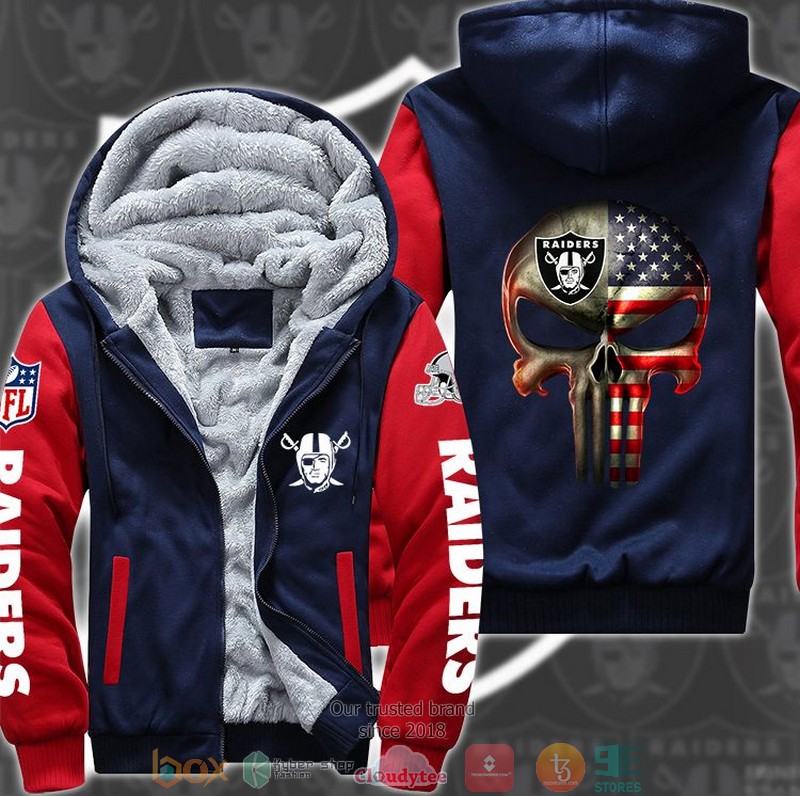 Nfl-Las-Vegas-Raiders-Punisher-Skull-3D-Fleece-Hoodie-Jacket-3-1