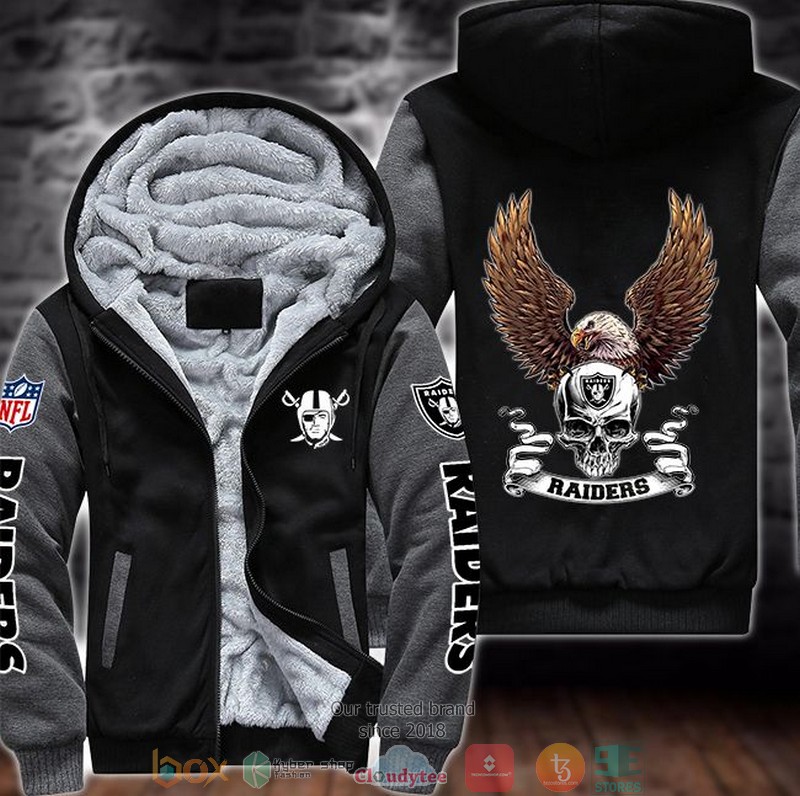 Nfl-Las-Vegas-Raiders-Skull-Eagle-Wings-3D-Fleece-Hoodie-Jacket-2