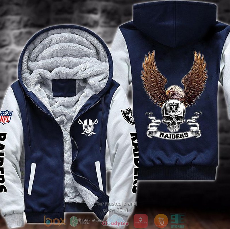 Nfl-Las-Vegas-Raiders-Skull-Eagle-Wings-3D-Fleece-Hoodie-Jacket-3