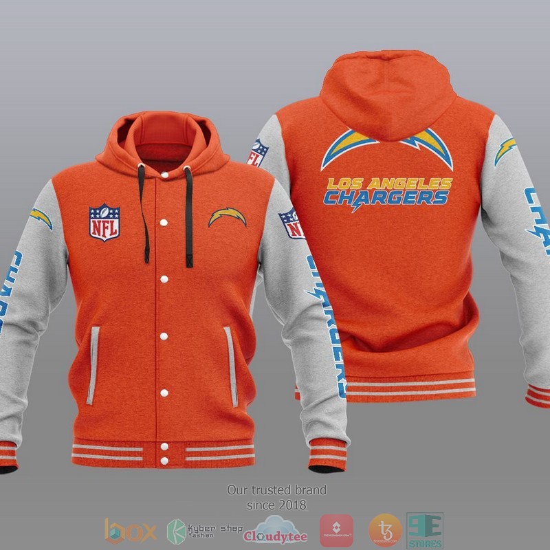 Nfl Los Angeles Chargers Baseball Jacket Hoodie Nfl Los Angeles Chargers Baseball Jacket Hoodie