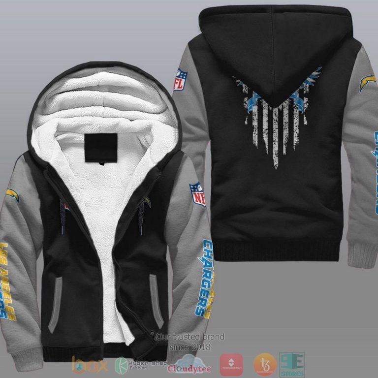 Nfl-Los-Angeles-Chargers-Eagle-American-Flag-Fleece-Hoodie-2