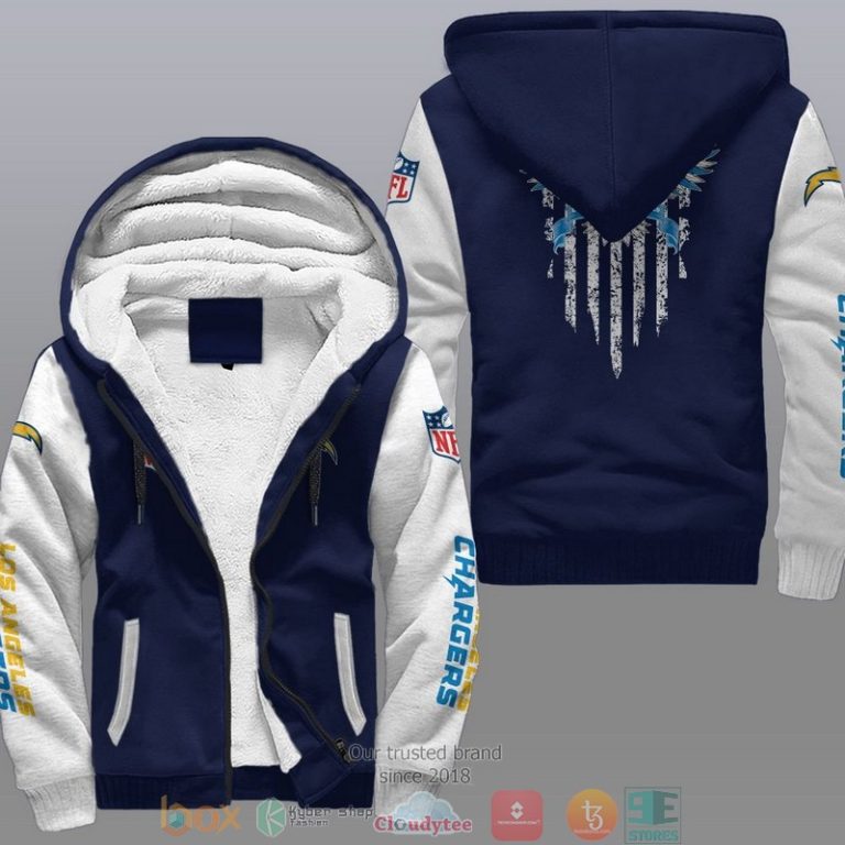 Nfl-Los-Angeles-Chargers-Eagle-American-Flag-Fleece-Hoodie-3
