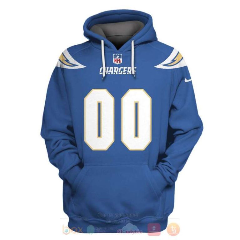 Nfl-Los-Angeles-Chargers-Football-Personalized-3D-Hoodie-Jersey-Shirt-2