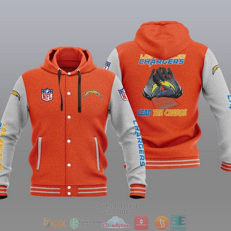Nfl Los Angeles Chargers Lead The Charge Baseball Jacket Hoodie Nfl Los Angeles Chargers Lead The Charge Baseball Jacket Hoodie