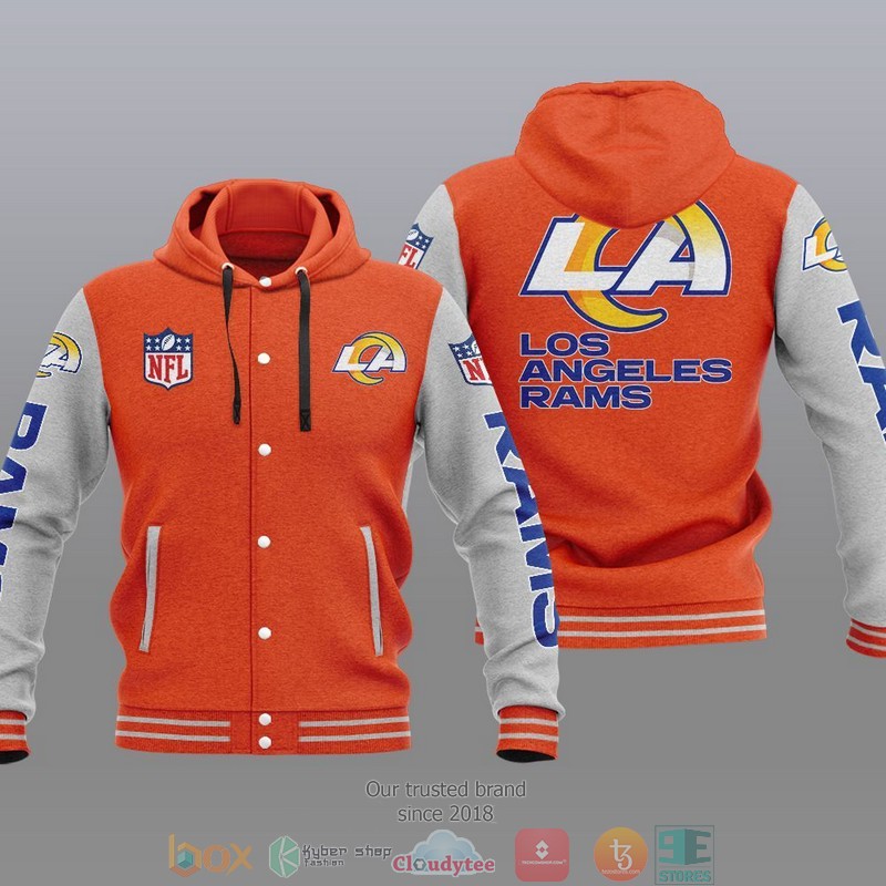 Nfl Los Angeles Rams Baseball Jacket Hoodie Nfl Los Angeles Rams Baseball Jacket Hoodie